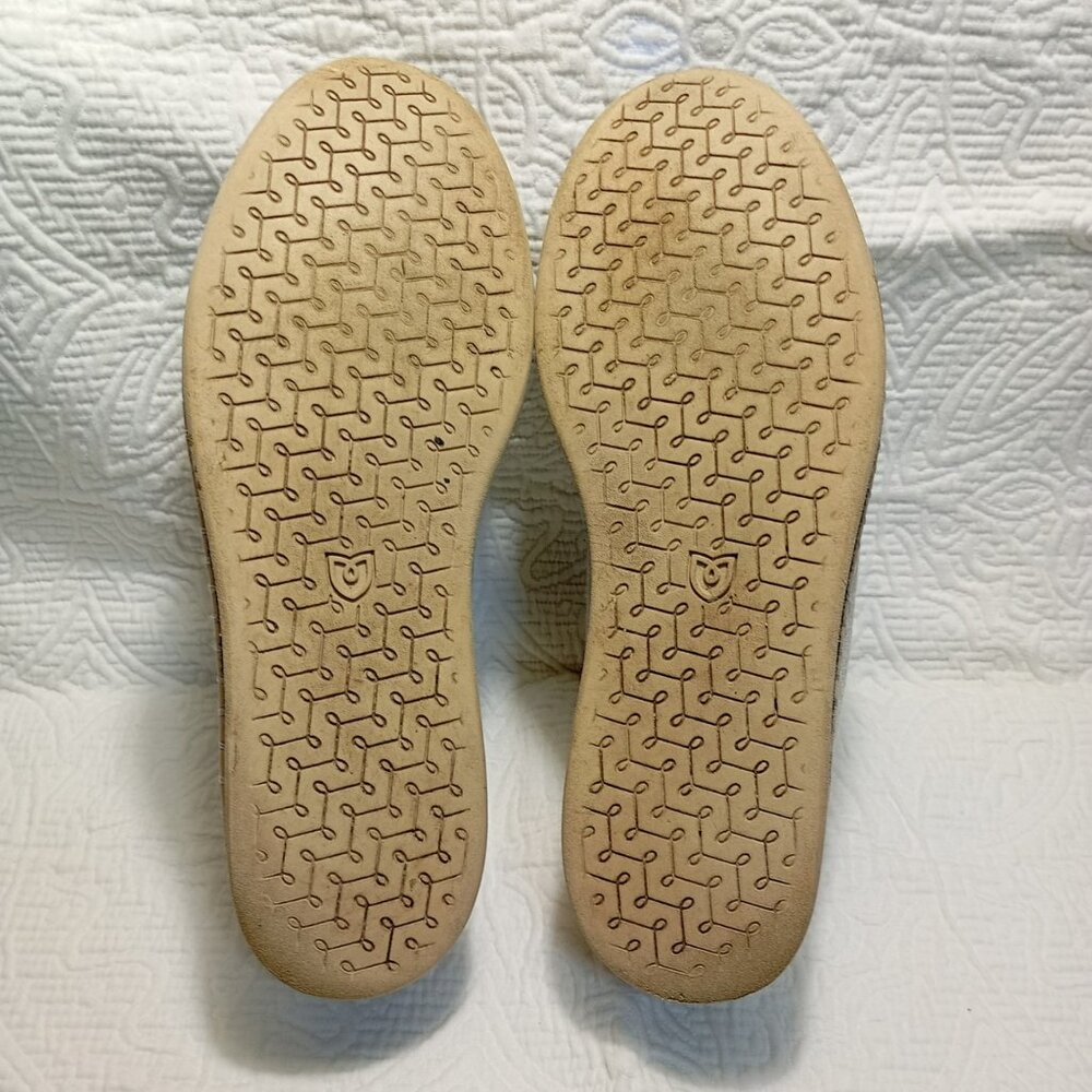 Rothy's Womens Beige Black Slip-On Flats Blue Trim Sustainable Size 9 Shoes - Picture 8 of 9